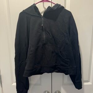 BLACK Lululemon oversized XL/XXL half zip scuba